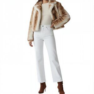 BLANKNYC Baxter Ribcage Straight Leg Jean Natural White Size 27W